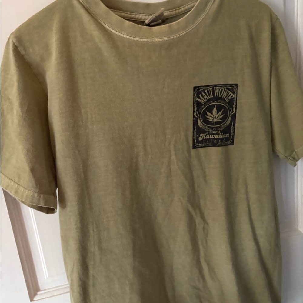Maui Wowie Olive Green Short Sleeve Tee